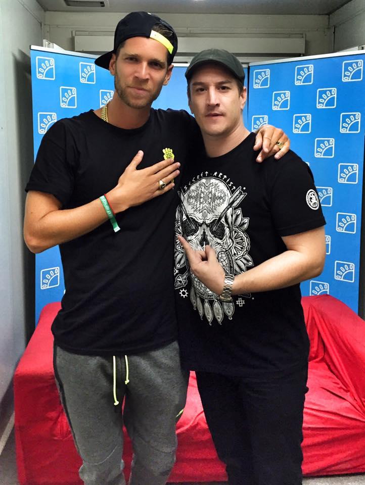 Majk Spirit a Tomáš Kraus z Top Star Magazínu, Hip Hop Kemp 2015